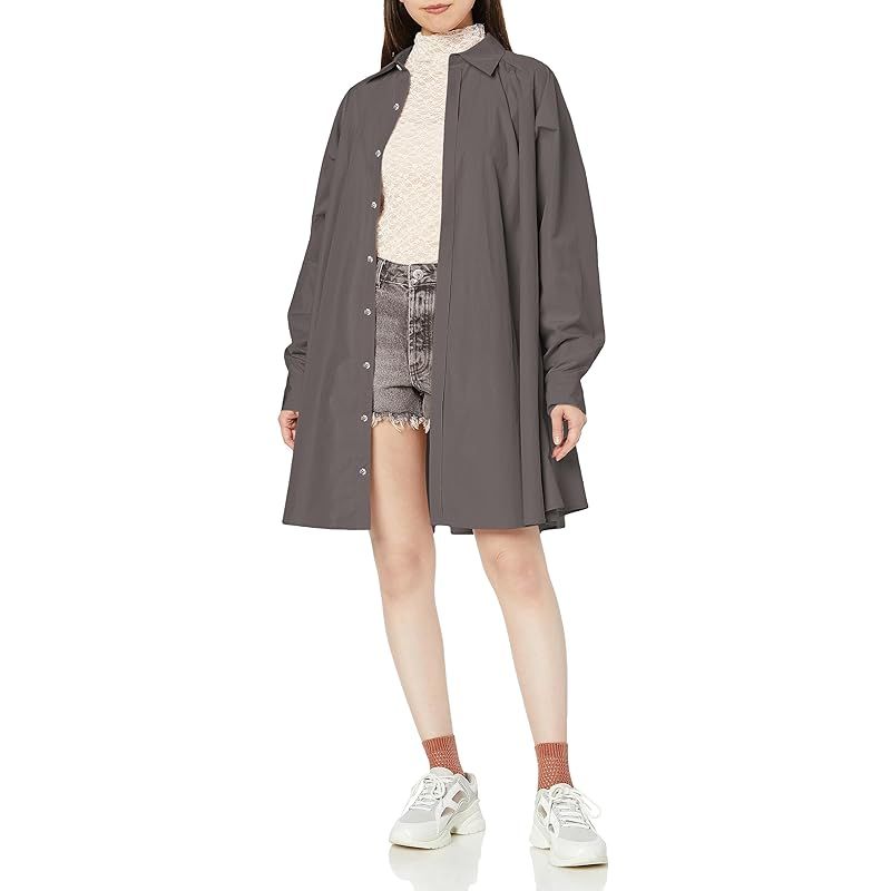 [ノラリリー] カジュアルドレス Flare Shirt One-piece レディース 0