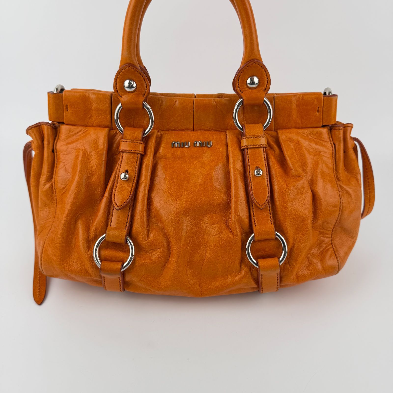 MIUMIU ミュウミュウのレザーバッグ美品