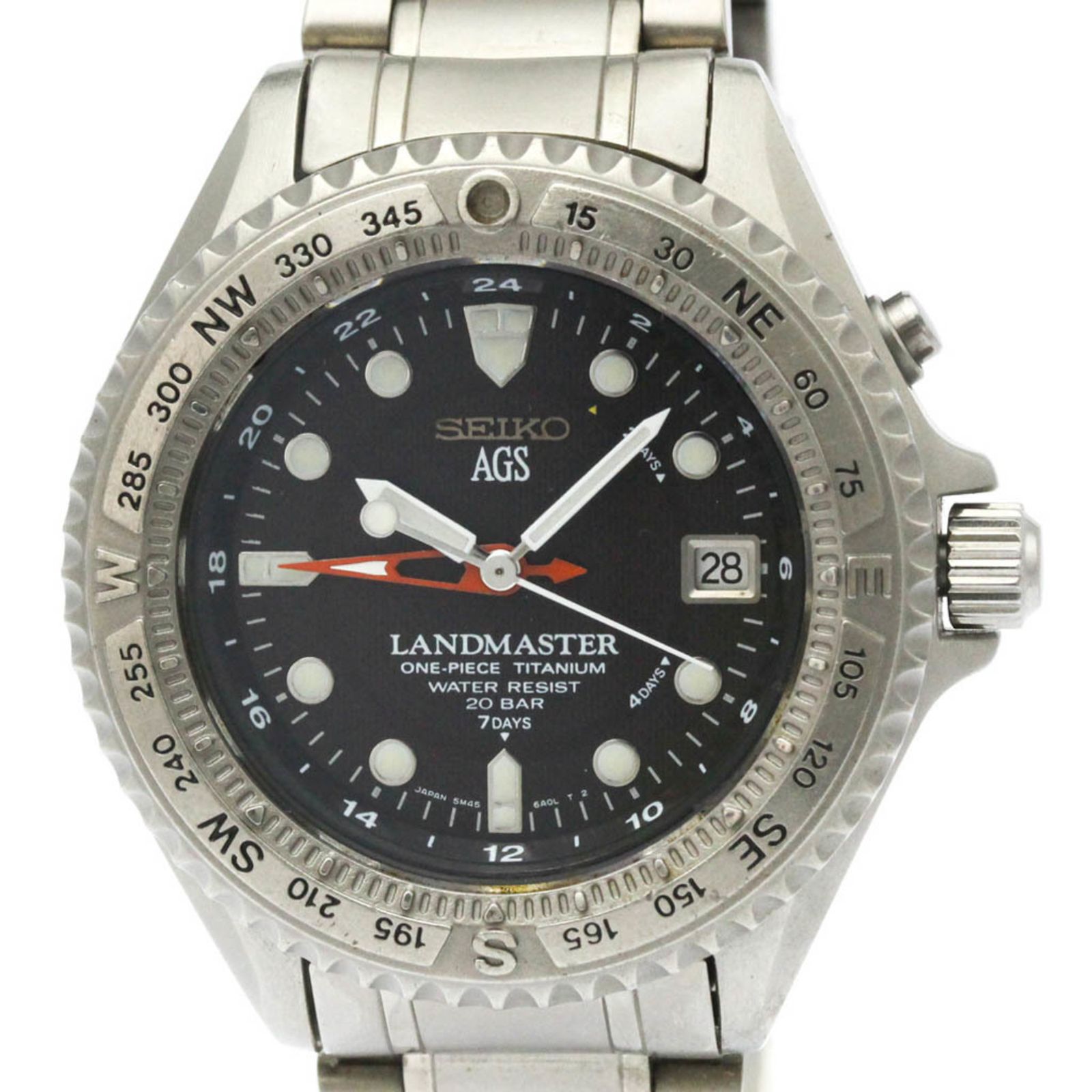 セイコー SEIKO ランドマスター キネティック チタン メンズ 時計 SBCW001 5M45-6A00