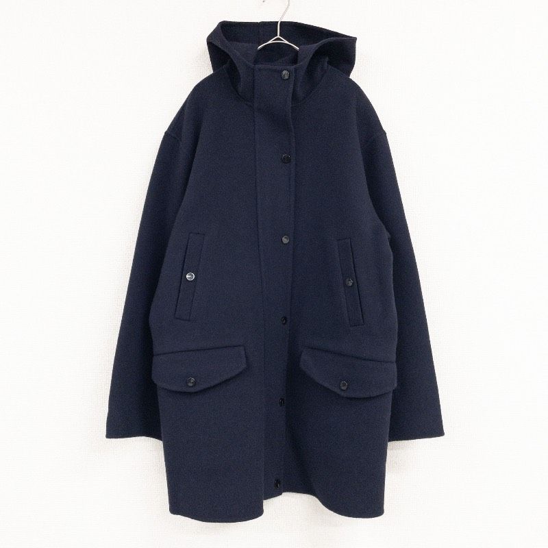 Theory セオリー 23aw メルトン トンプソン ロングコート フード