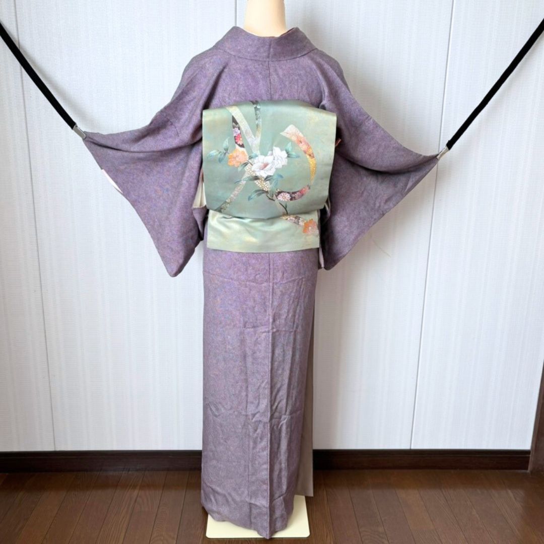 卒業式・入学式参列に】トールサイズ 江戸小紋 名古屋帯 フルセット 