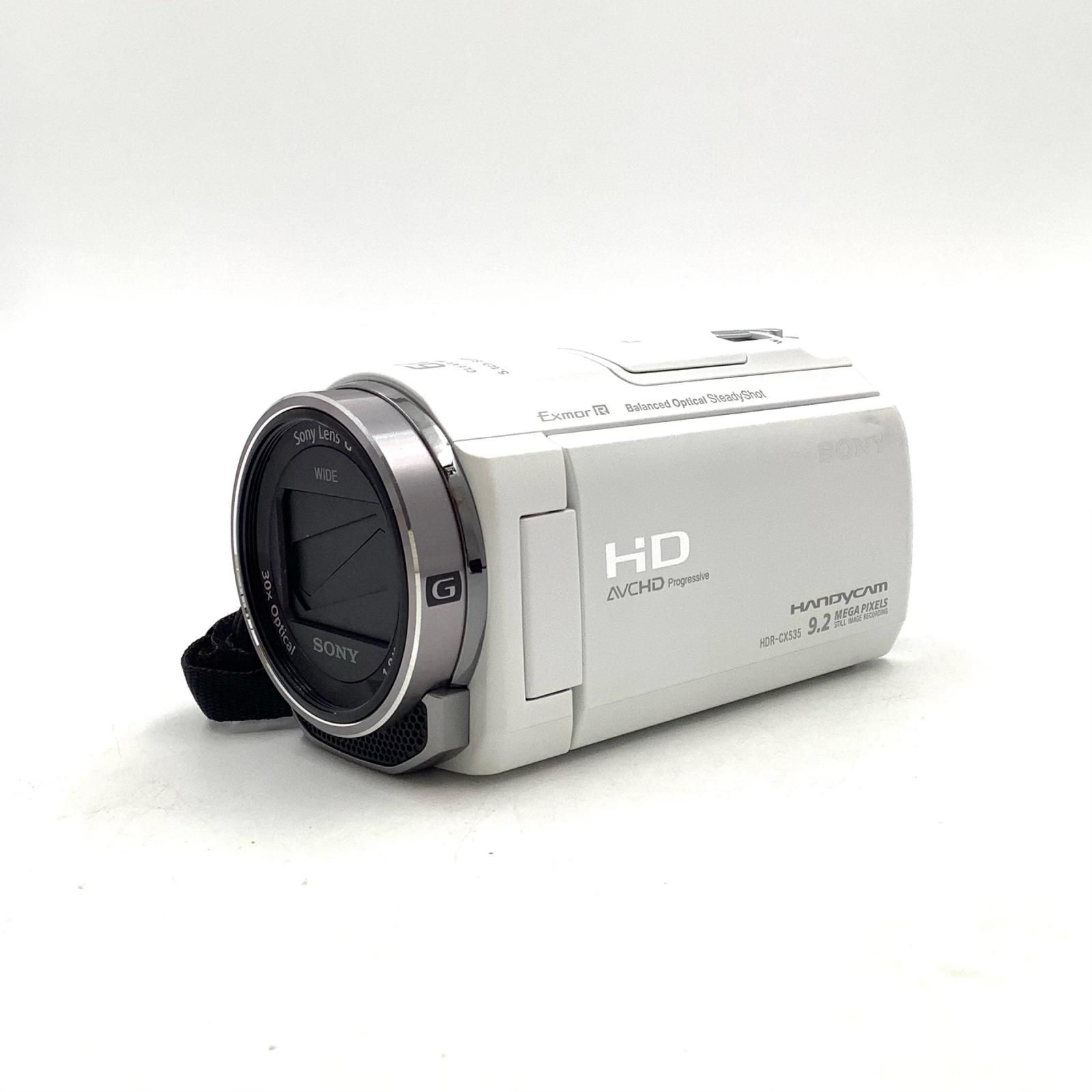 全額返金保証】【最速発送】Sony HDR-CX535 (W) [ホワイト] 美品 動作