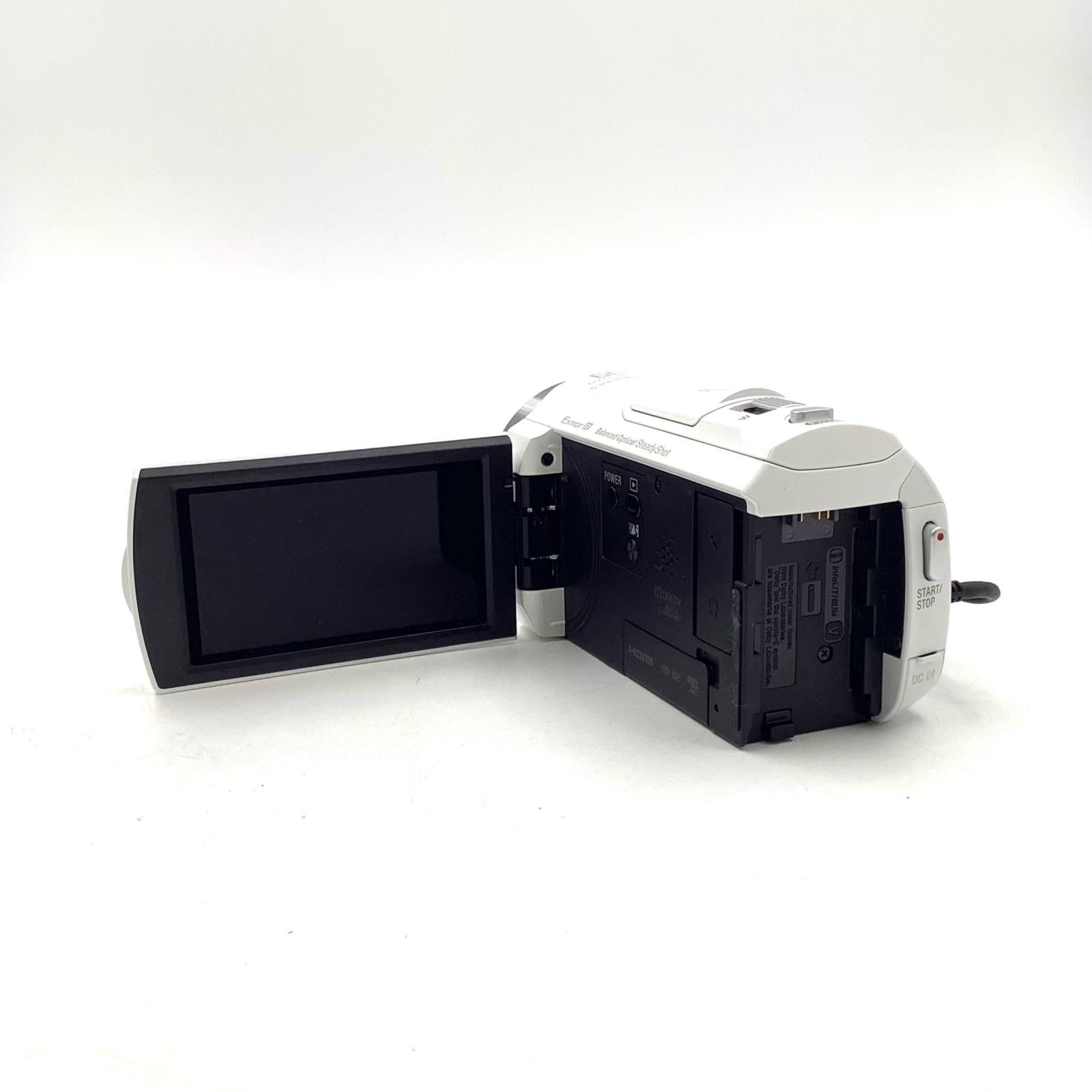 全額返金保証】【最速発送】Sony HDR-CX535 (W) [ホワイト] 美品 動作