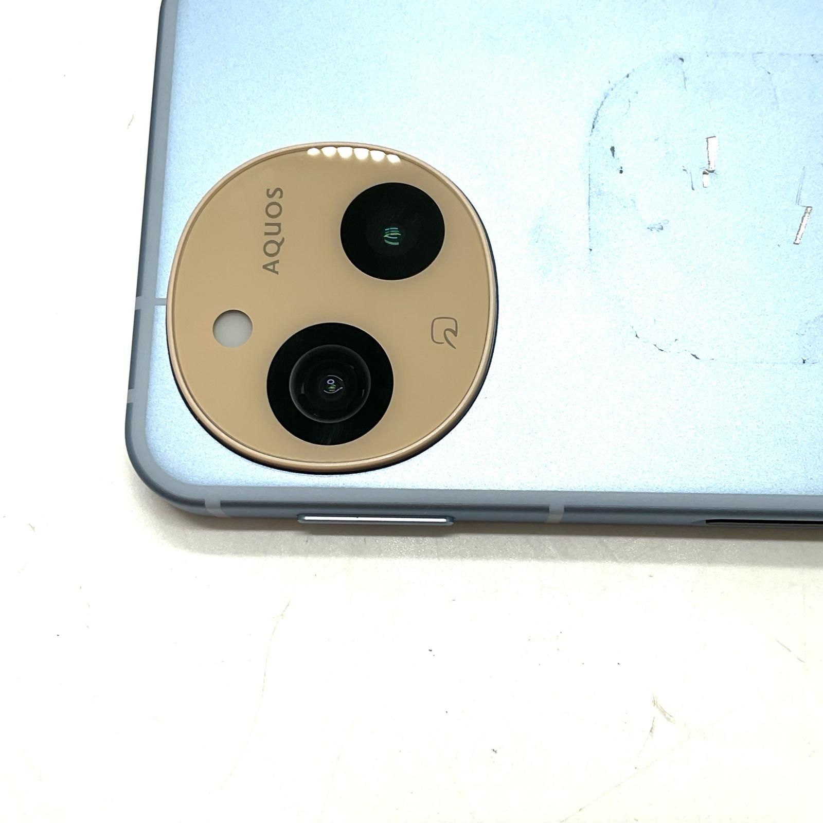 最速発送】 AQUOS sense9 128GB ブルー系 au SIMフリー SHG14 白ロム 