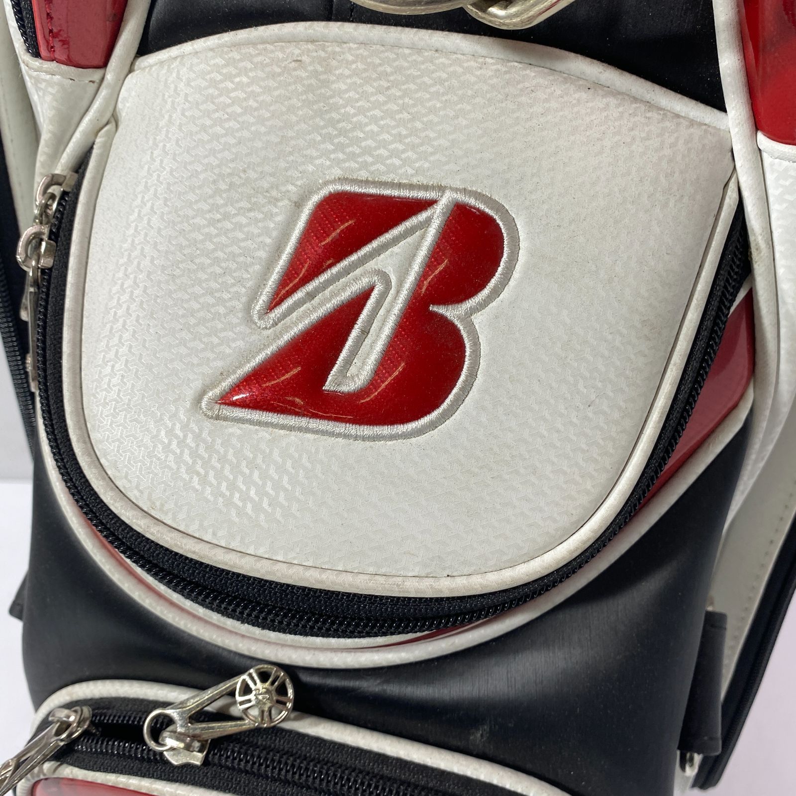 ブリヂストン TOUR B キャディーバッグ 9インチ ホワイト/レッド