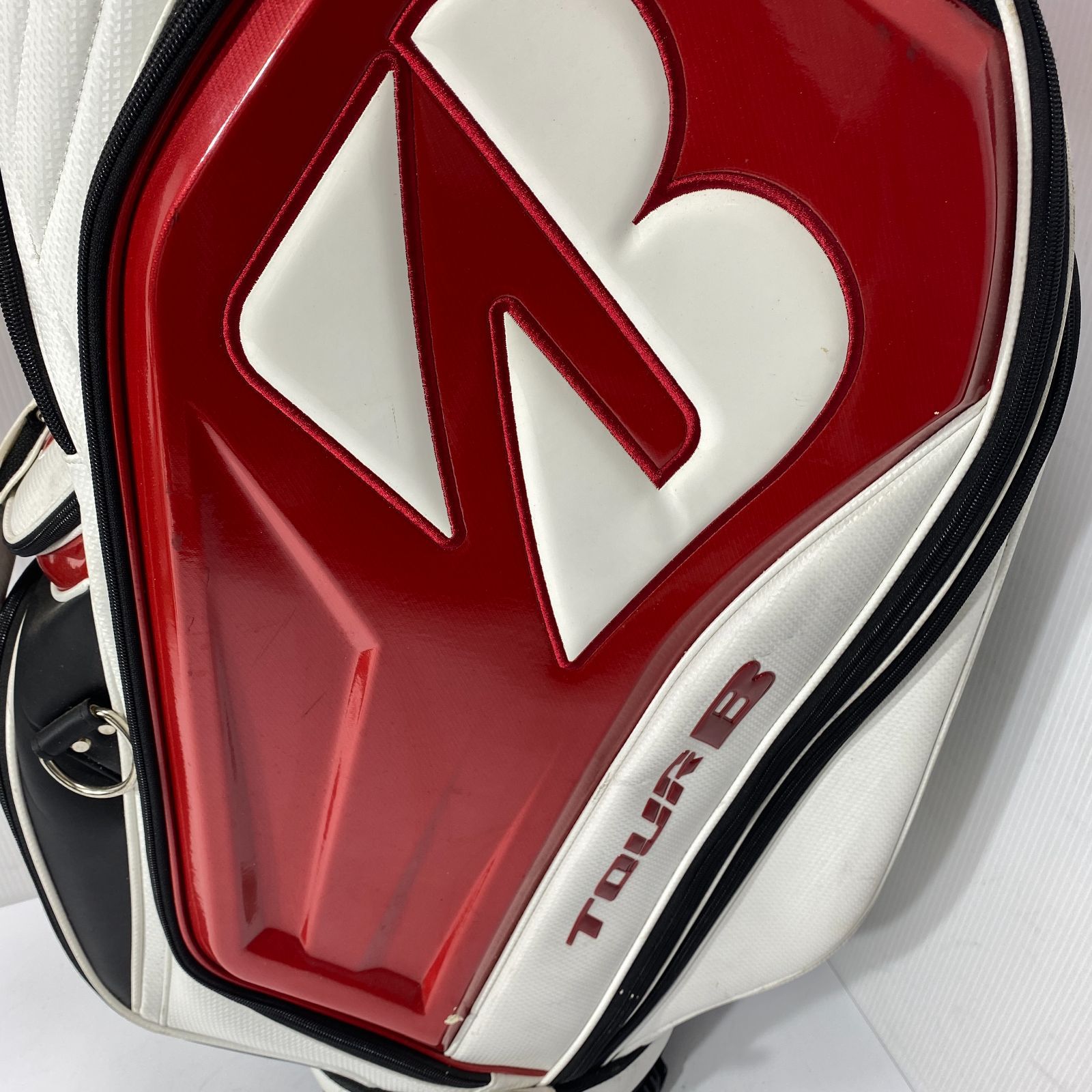 ブリヂストン TOUR B キャディーバッグ 9インチ ホワイト/レッド