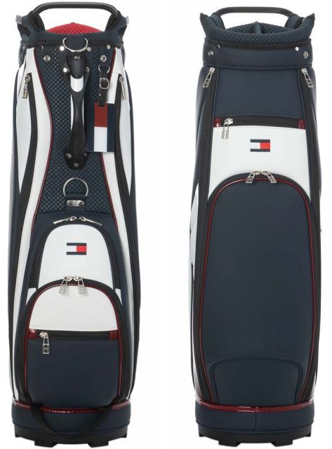 新品 トミーヒルフィガーゴルフ キャディバッグ THMG5SC2 トリコロール