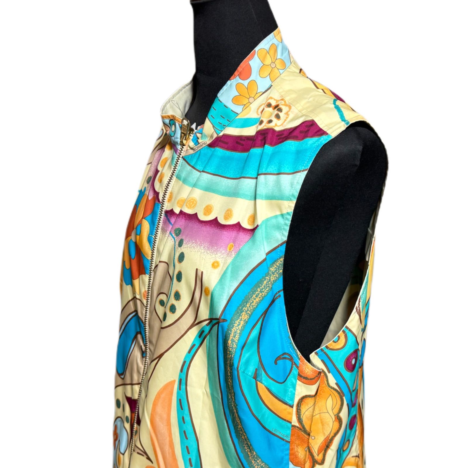 LEONARD レオナール リバーシブル ベスト イエロー - メルカリ