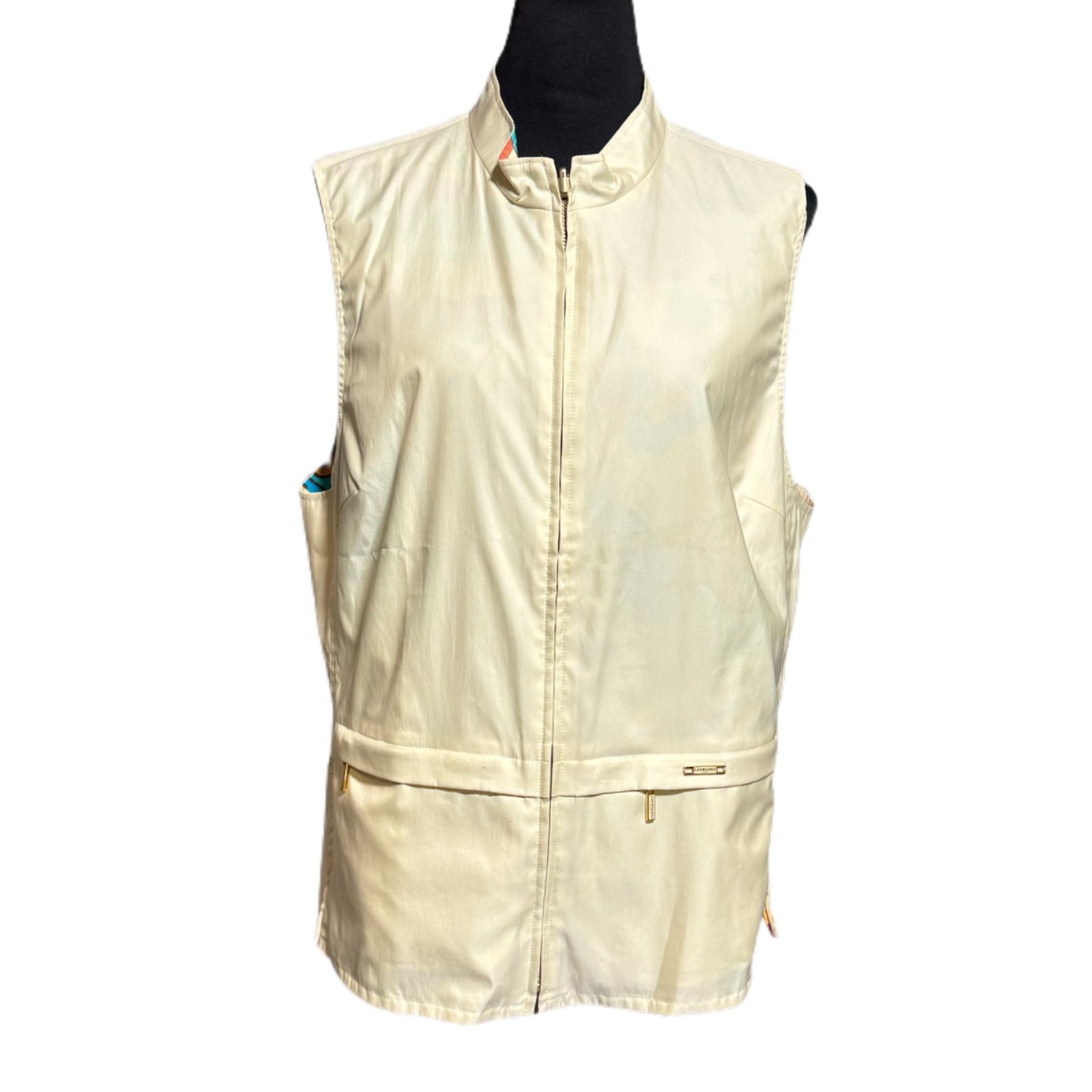 LEONARD レオナール リバーシブル ベスト イエロー - メルカリ