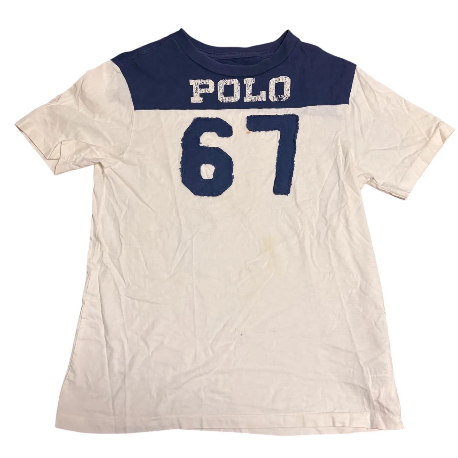 ポロ ラルフローレン Tシャツ M 150cm 半袖 ナンバー 数字 インド製 