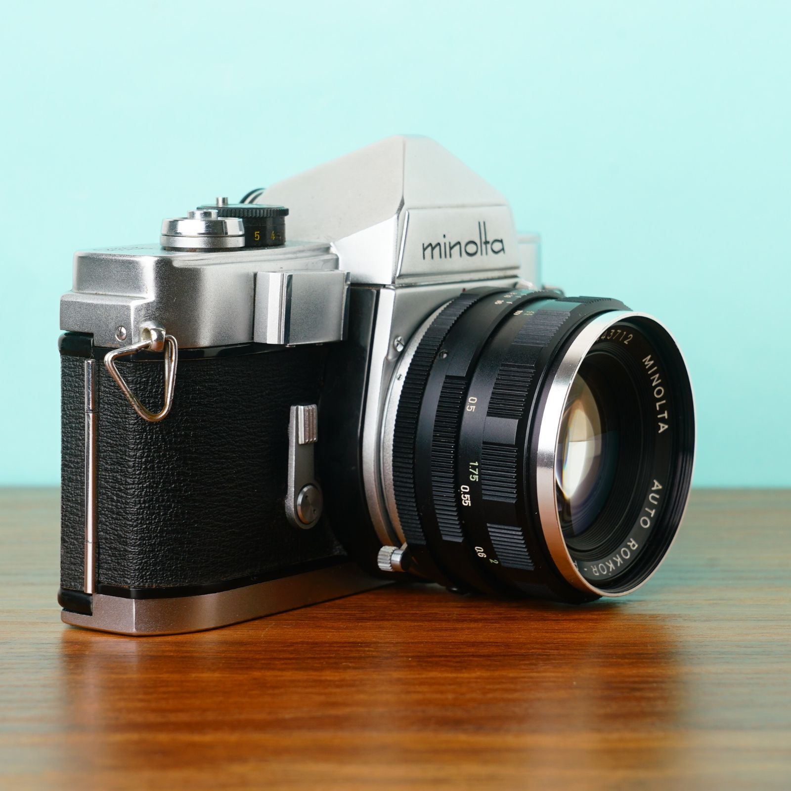 完動品◎ミノルタ SR-1 × 55mm f1.8 AUTO ROKKOR-PF フィルムカメラ