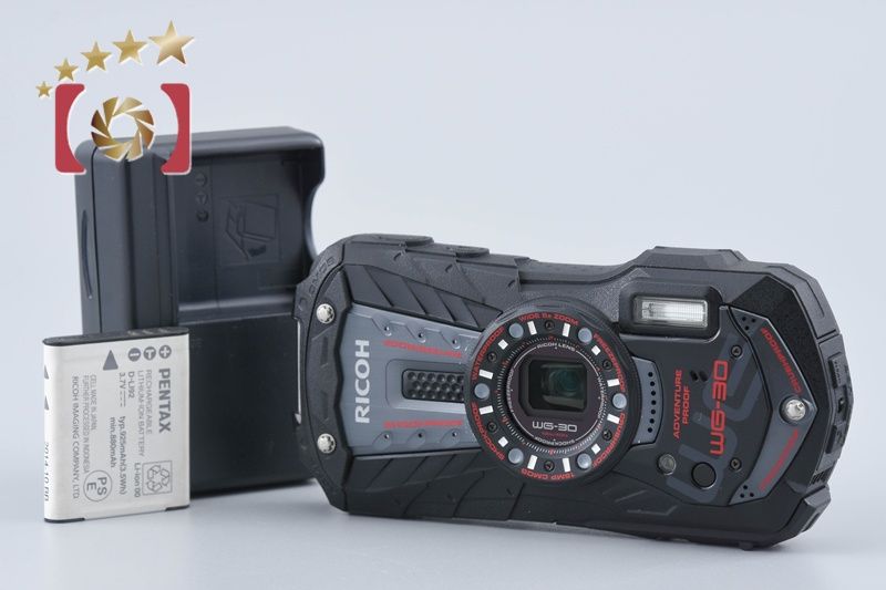 中古】RICOH リコー PENTAX ペンタックス WG-30 ブラック 防水 