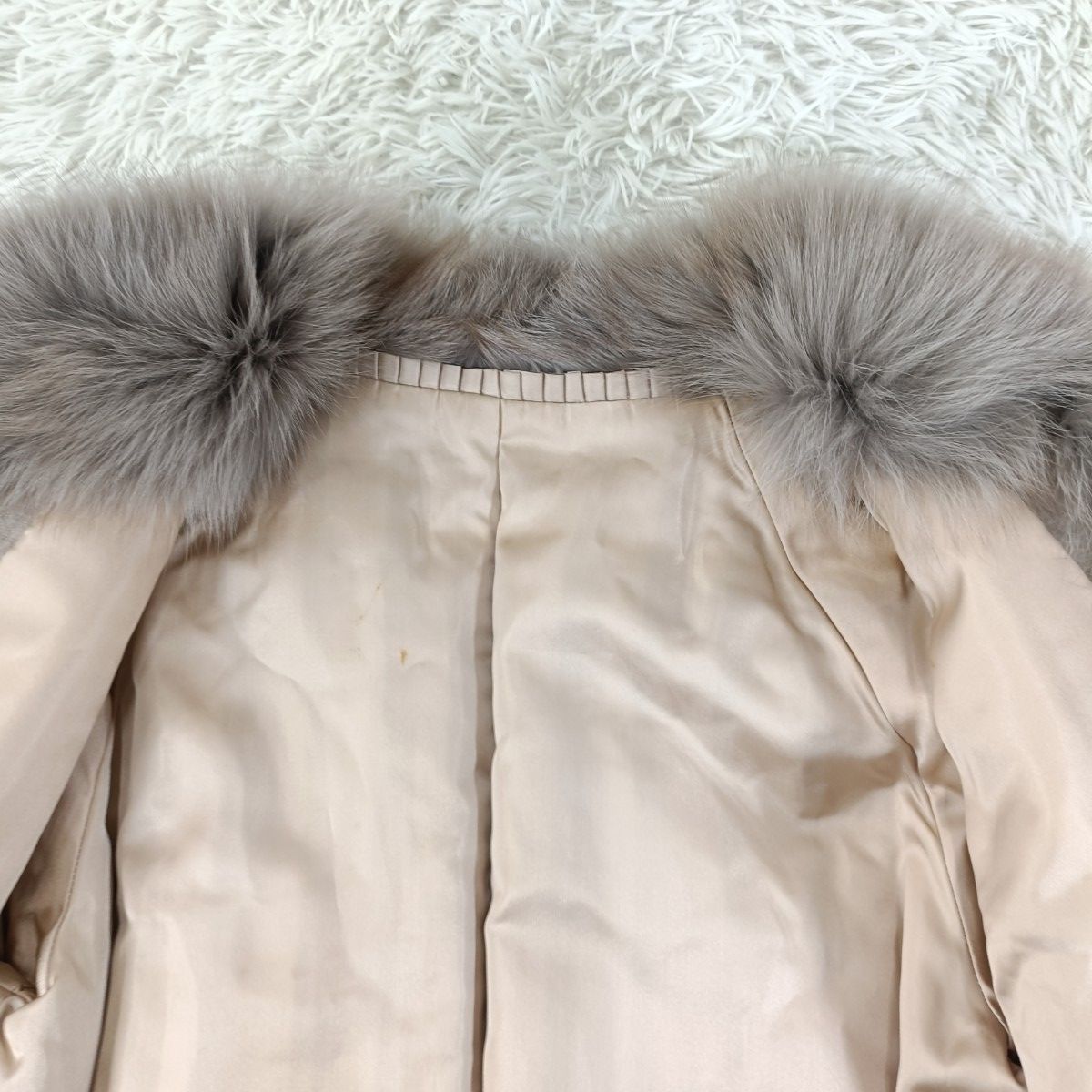 染めフォックス ブルーフォックス ファーコート リアルファー 貂 本