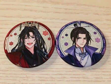 魔道祖師】日谷アニメ 缶バッジ 藍忘機 魏無羨 魔道祖師 江澄 グッズ