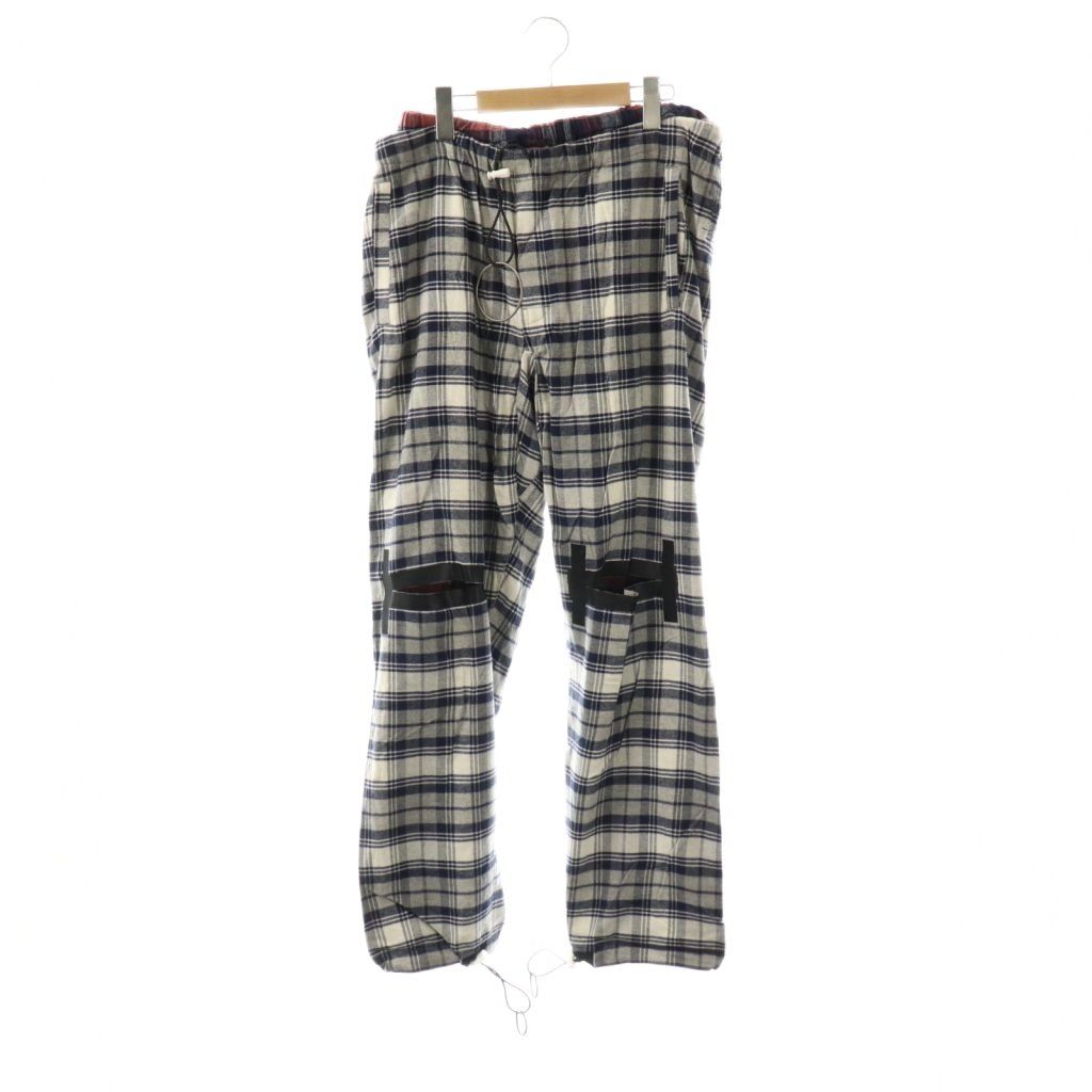 ボディソング bodysong. チェック柄パンツ イージー ネイビー レッド ホワイト /DO OS SH