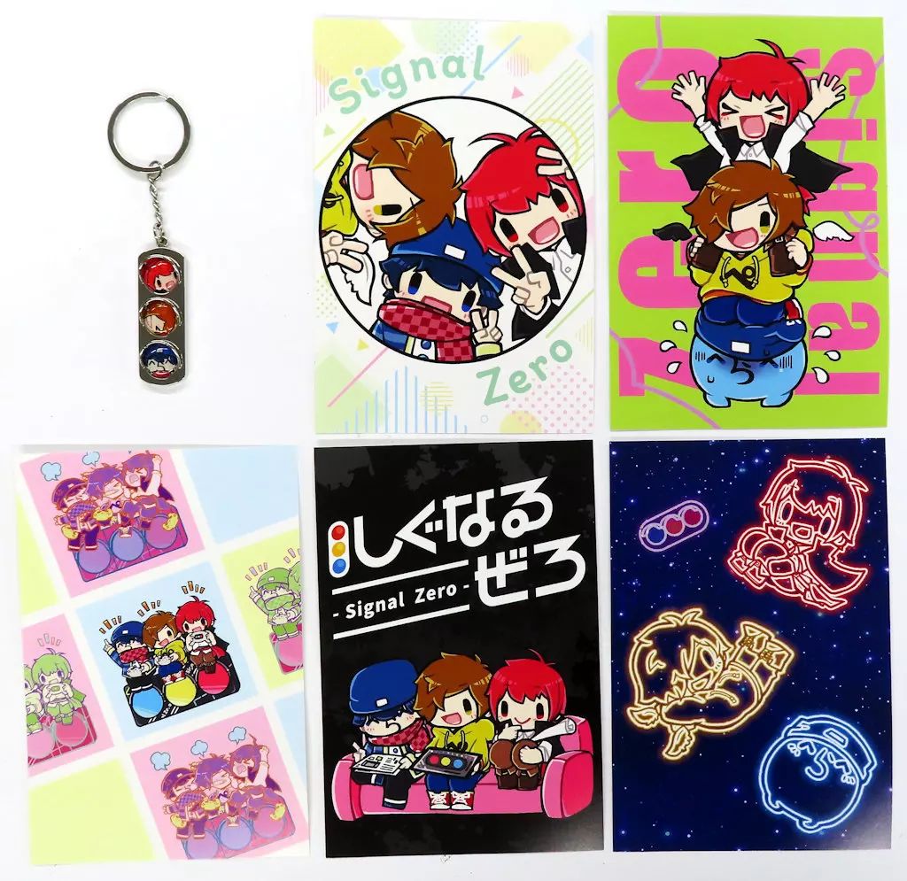 中古】キーホルダー 赤髪のとも＆ぺいんと＆らっだぁ 信号機チャーム