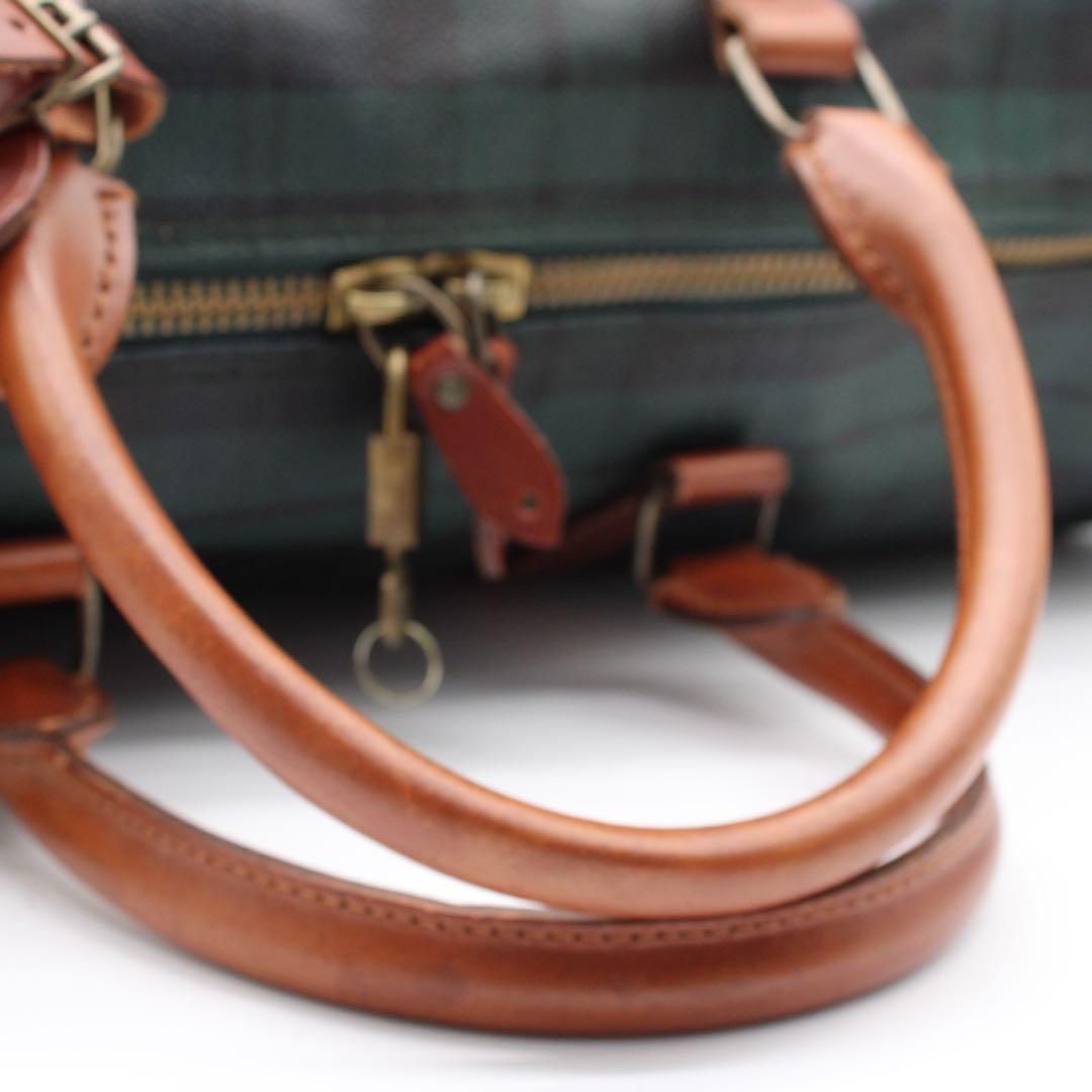 美品】PoloRalphLauren タータンチェック ボストンバッグ PVC - メルカリ