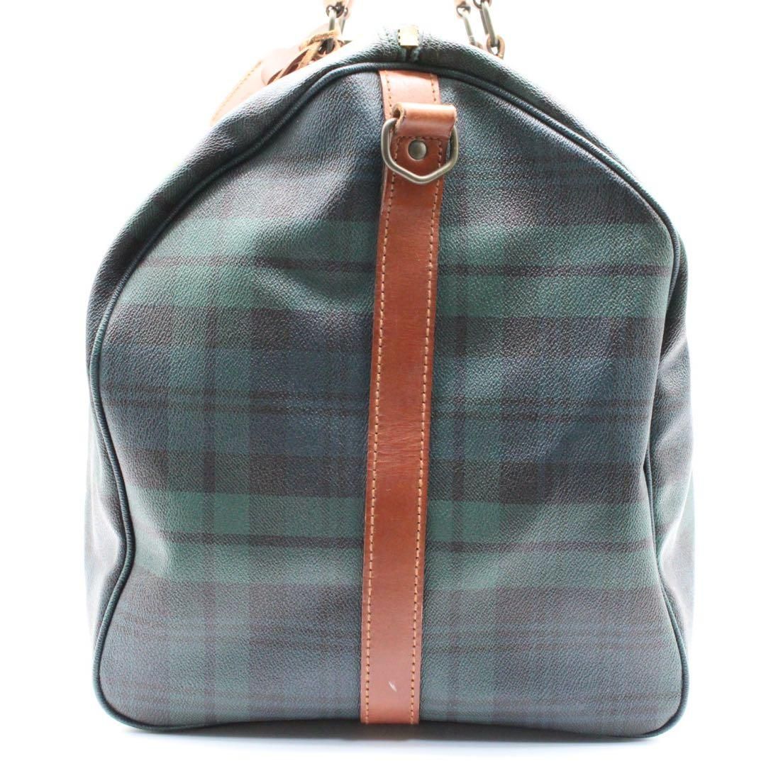 美品】PoloRalphLauren タータンチェック ボストンバッグ PVC - Mercari