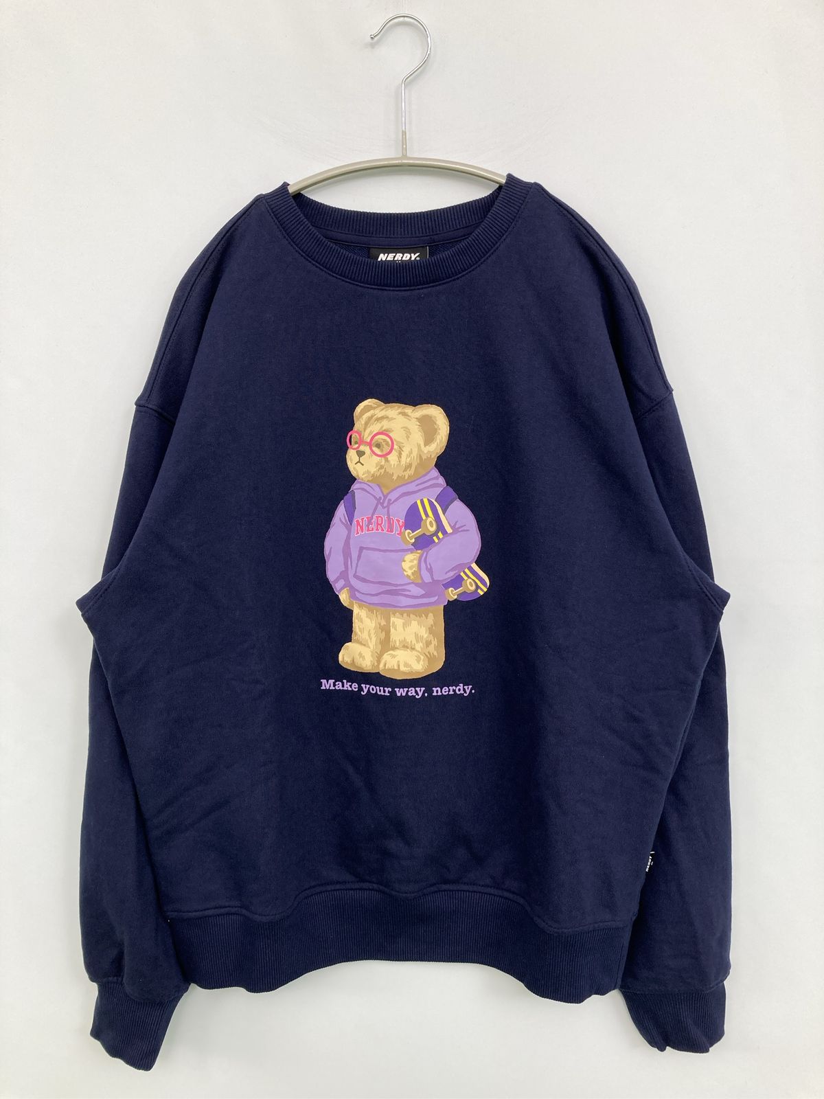 NERDY スウェット MEDIUM ネイビー NERDY スウェット MUSINSA公式