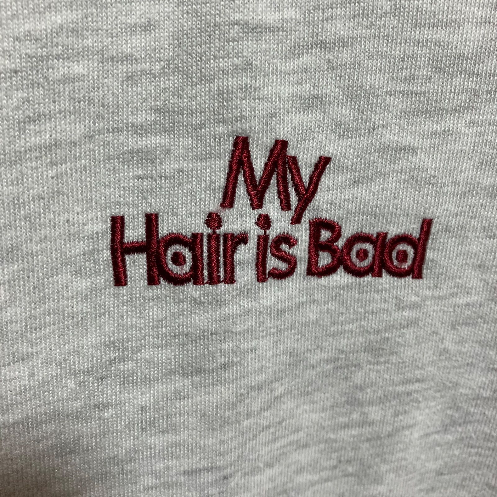 My Hair is Bad マイヘア リンガー 刺繍 スウェット トレーナー プル