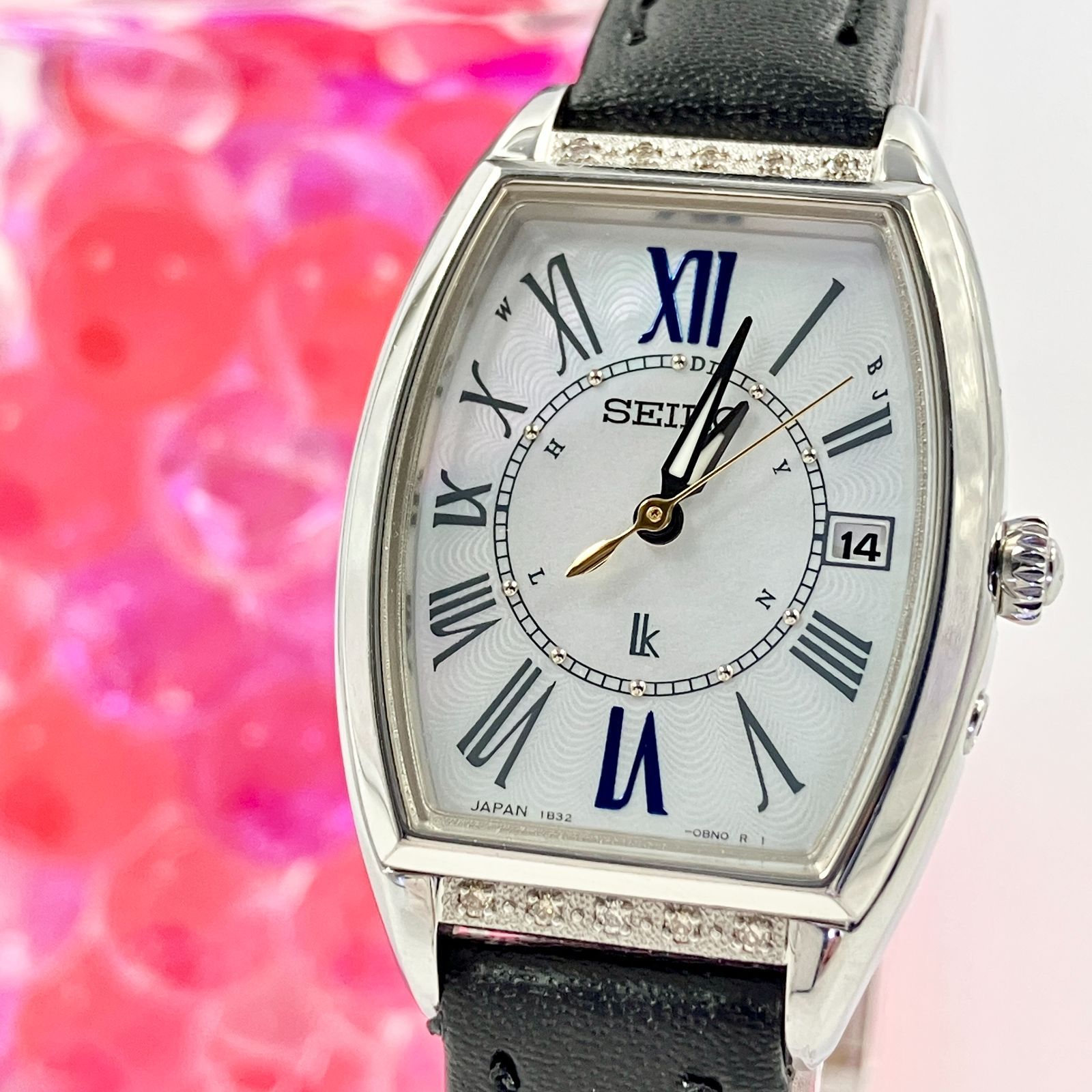 美品】セイコー SEIKO ルキア LUKIA 1B32-0AR0 電波ソーラー トノー型 