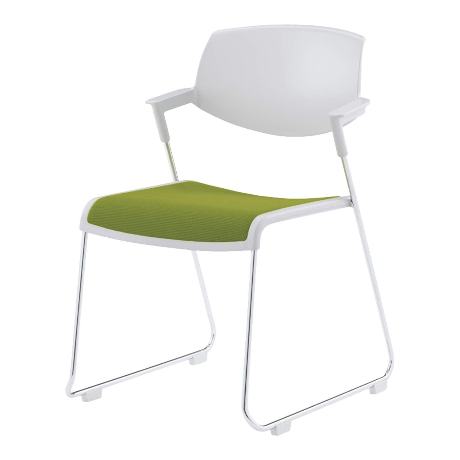 メーカー配送 設置 組立 コクヨ 会議イス サティオ CK-M620E2G9Q4 ライトグレーシェル 背樹脂タイプ 本体 ライトグレー|布 ライトオリーブ