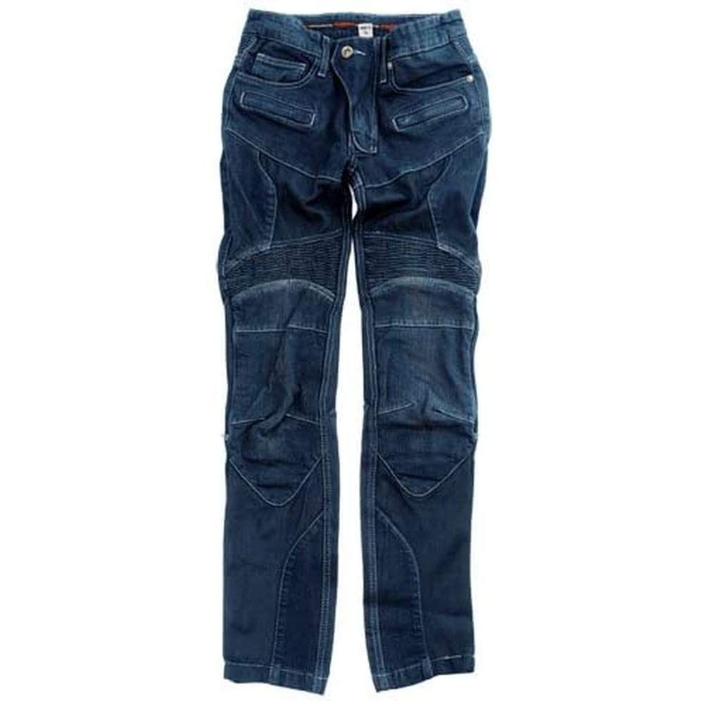 新品 [KOMINE] バイク用 パンツ スーパーフィットプロテクトメッシュジーンズ WJ-739S 春夏秋向け メッシュ素材CE規格レベル2 ストレッチ素材プロテクター 07-739 レディース IndigoBlue WL