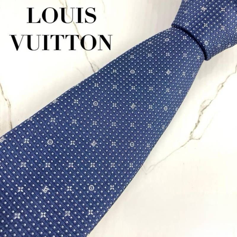 未使用に近い 現行モデル LOUIS VUITTON ルイヴィトン ネクタイ