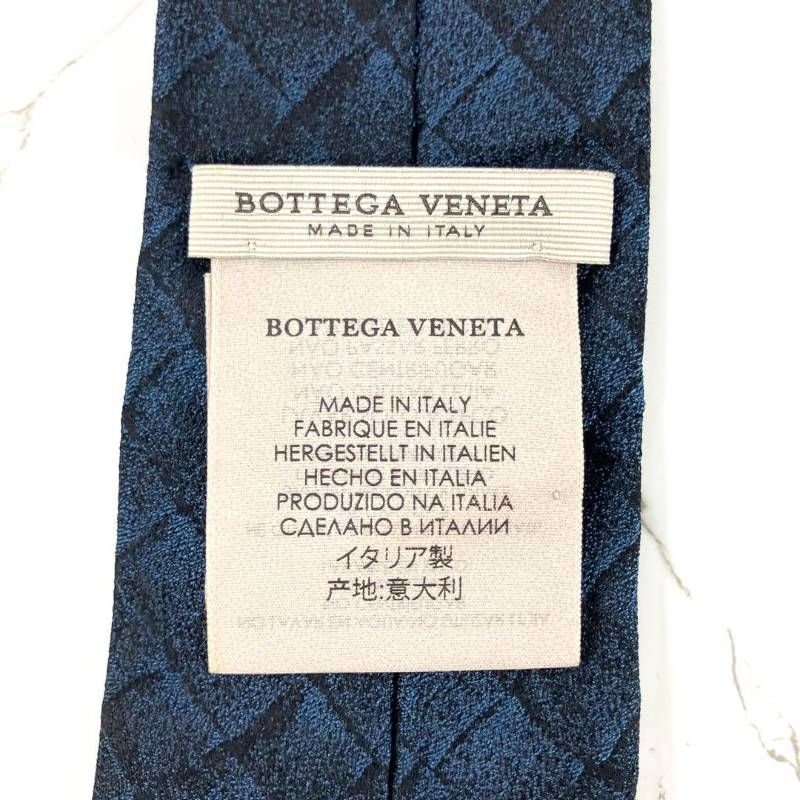 美品 BOTTEGA VENETA ボッテガヴェネタ ネクタイ イントレチャート