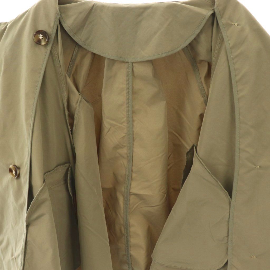 プラスオトハ PLUS OTOHA ショートトレンチコート M カーキ /HK □OS