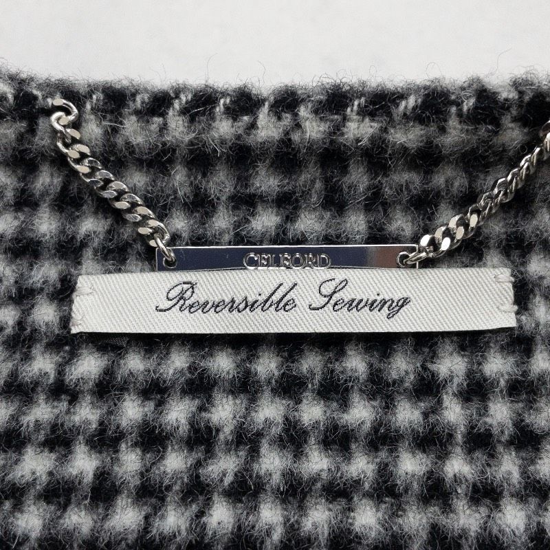 CELFORD セルフォード 2023 ケープコート 千鳥格子 チェック柄 ファー