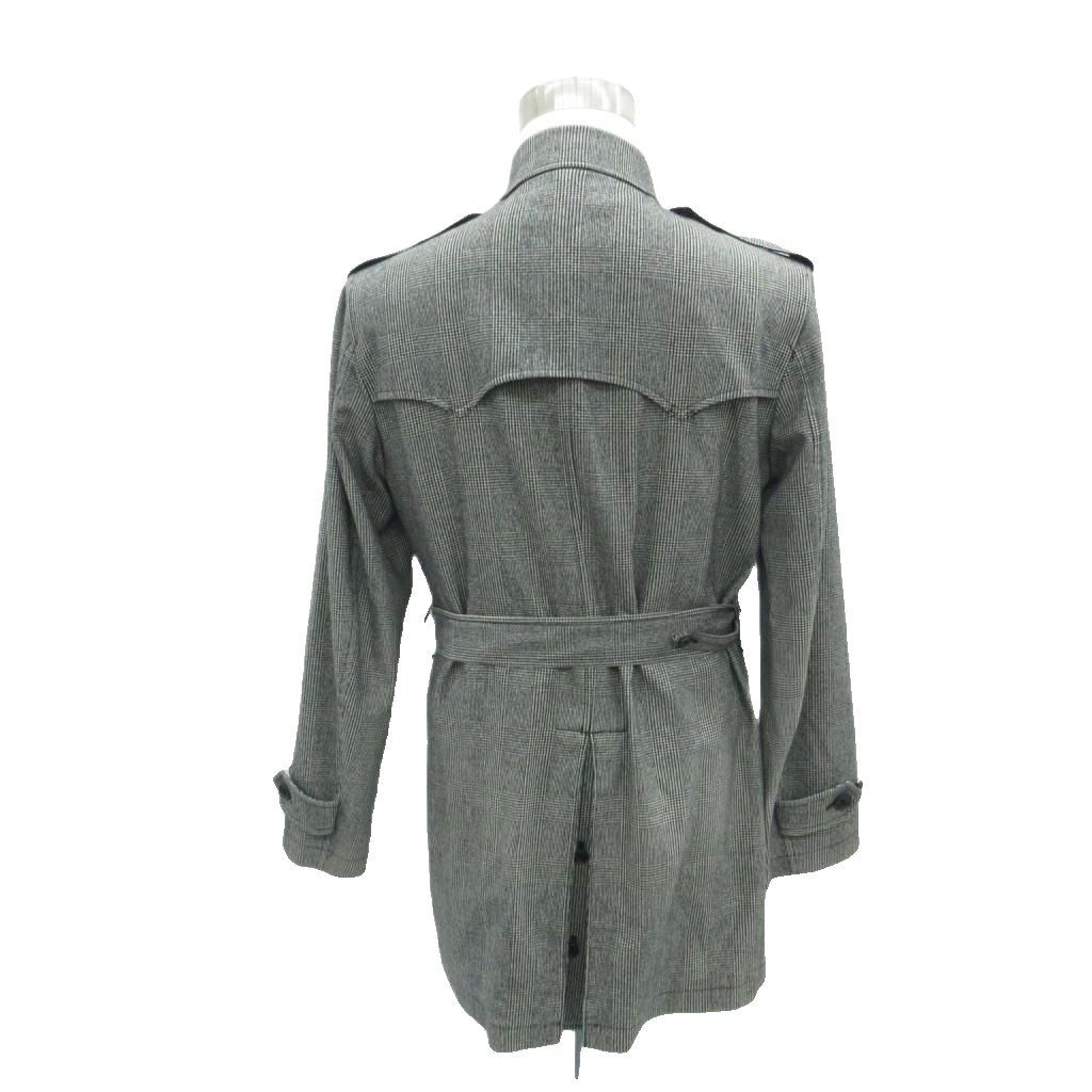 ポールスミスコレクション PAUL SMITH COLLECTION トレンチコート L グレー グレンチェック柄 ロング丈 /YS17 GY61