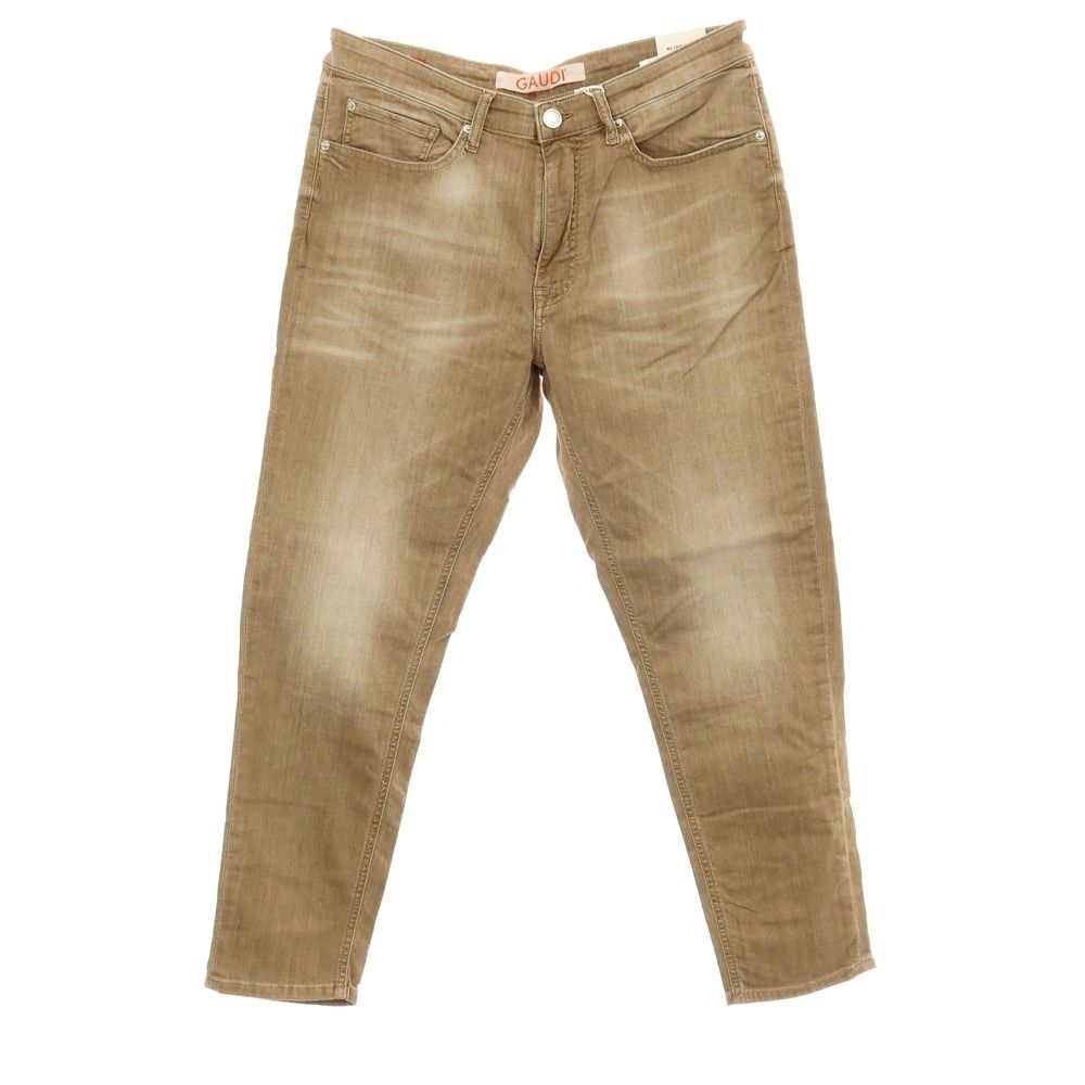 新品ガウディ GAUDI JEANS BRANDO ストレッチ コットン デニムパンツ 【新品】ガウディ GAUDI BRANDO ストレッチ コットン デニムパンツ ダークベージュ【サイズ34】【メンズ】