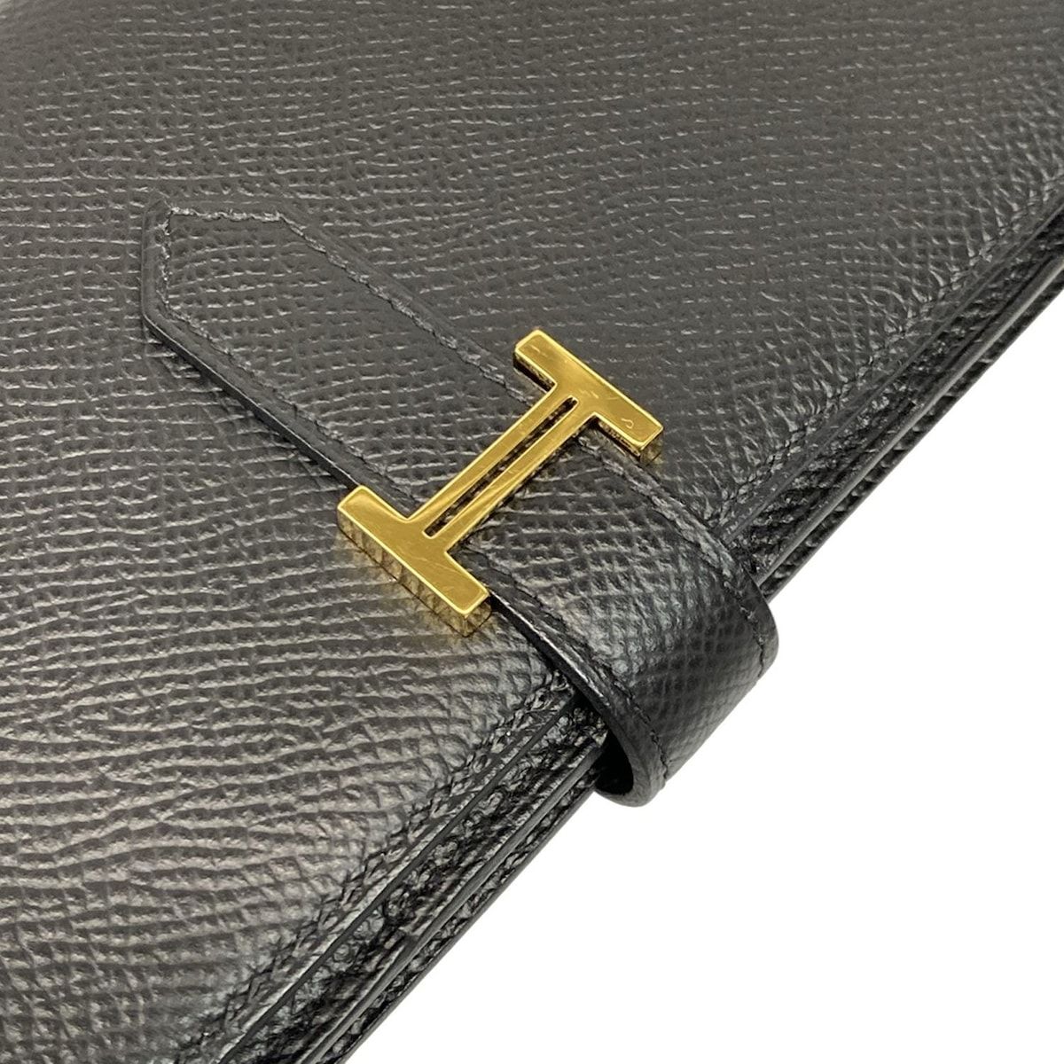 HERMES(エルメス) 長財布 ベアンスフレ 黒 新型金具/ゴールド金具 