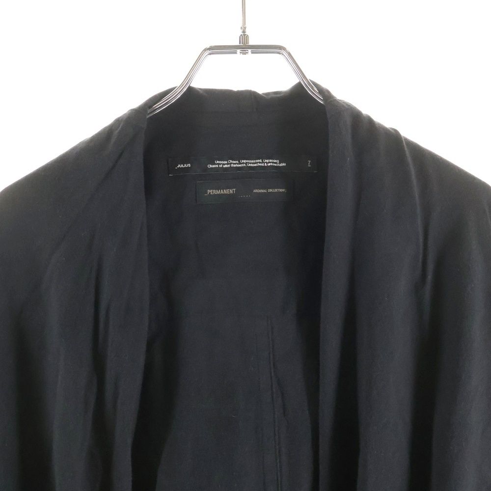 julius 22ss リブカットソー　2 JULIUS (ユリウス) 22SS Hooded Robe Shirt フーデッドローブシャツ