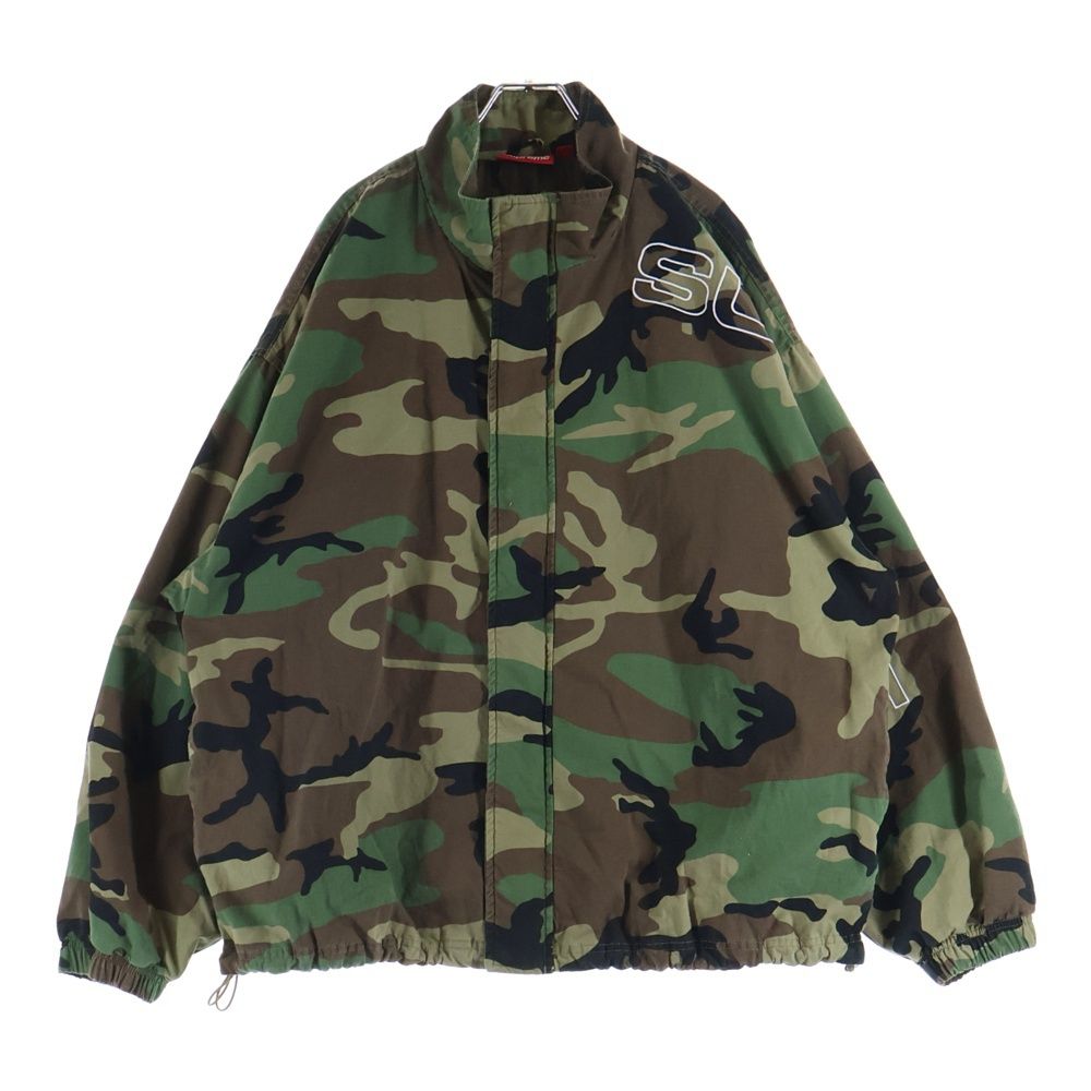 SUPREME (シュプリーム) Spellout Embroidered Ripstop Jacket 袖ロゴ 