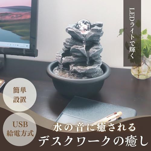 LED水晶ボール 水の音