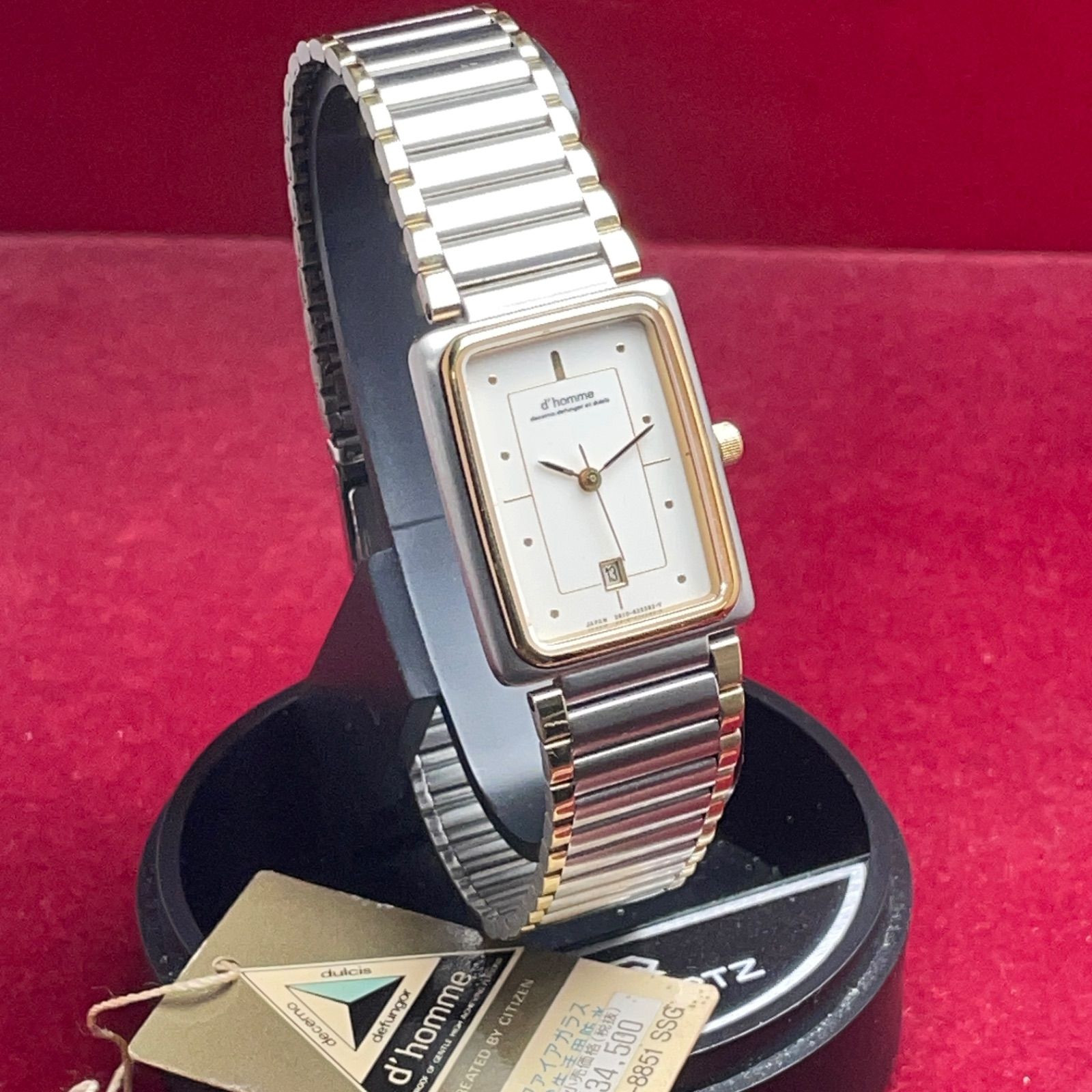 シチズン　デューク腕時計　未使用品 電池交換済み 希少・未使用】 CITIZEN シチズン d'homme クォーツ 日本製