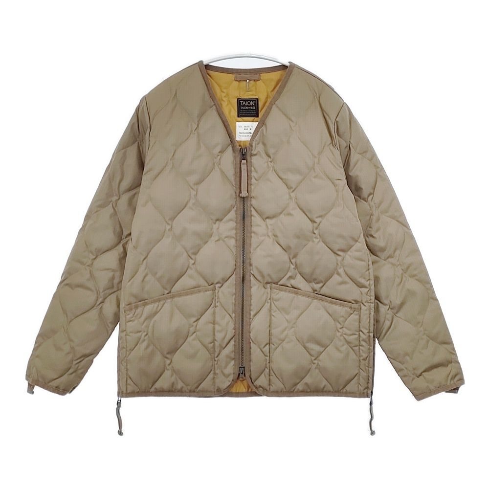 TAION ミリタリーVネックジップダウンジャケット サイズM 定価12980円