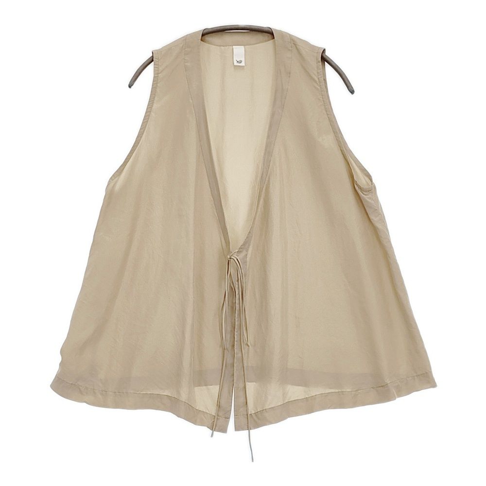 Yoli Silk wrap vest シルクラップベスト ベスト ベージュ レディース 