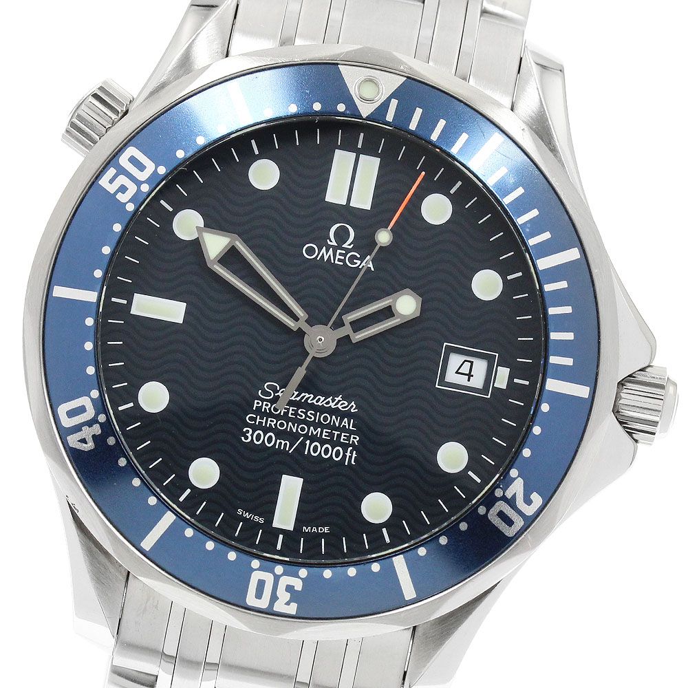 オメガ OMEGA 2531.80 シーマスター300 デイト 自動巻き メンズ 保証書付き_940105