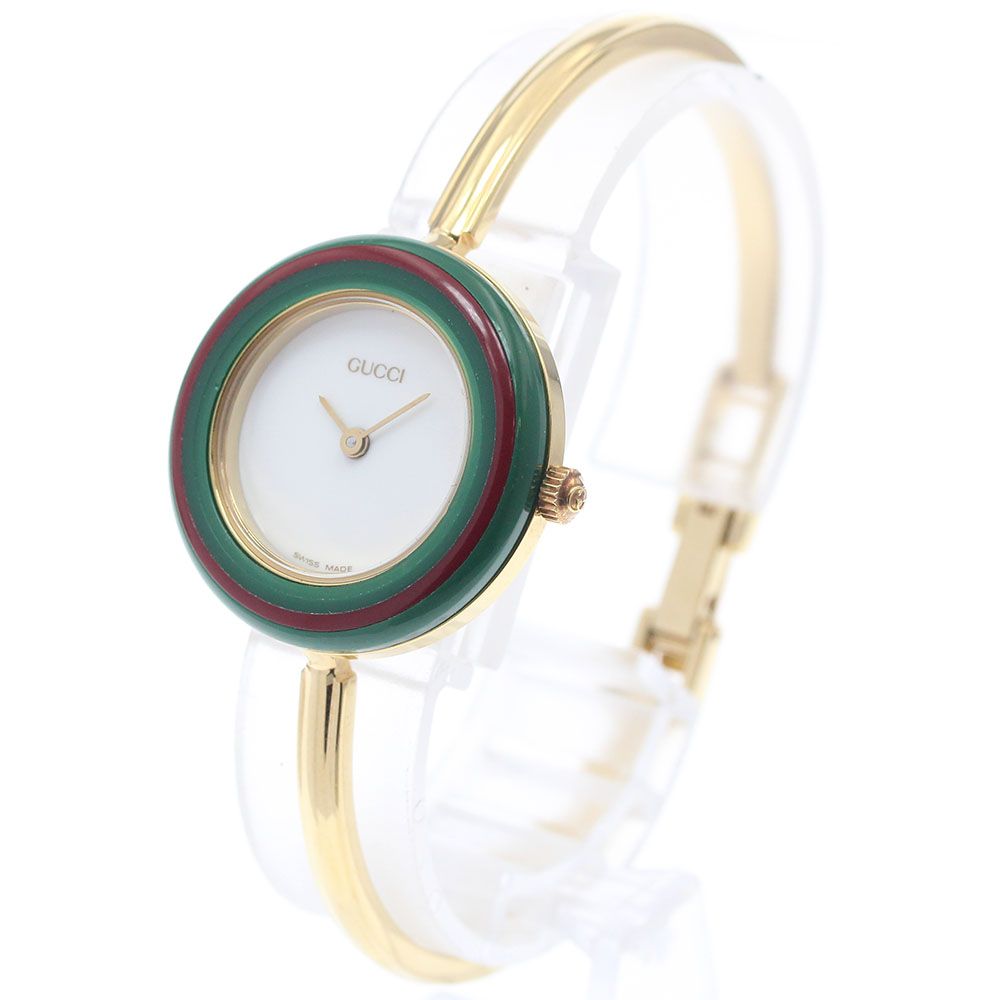 ジャンク グッチ GUCCI 11/12.2 チェンジベゼル クォーツ レディース