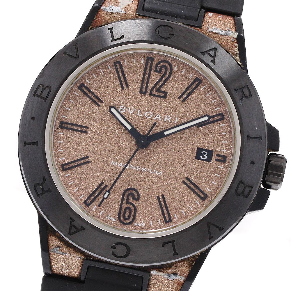 訳あり ブルガリ BVLGARI DG41SMC ディアゴノ マグネシウム 自動巻き