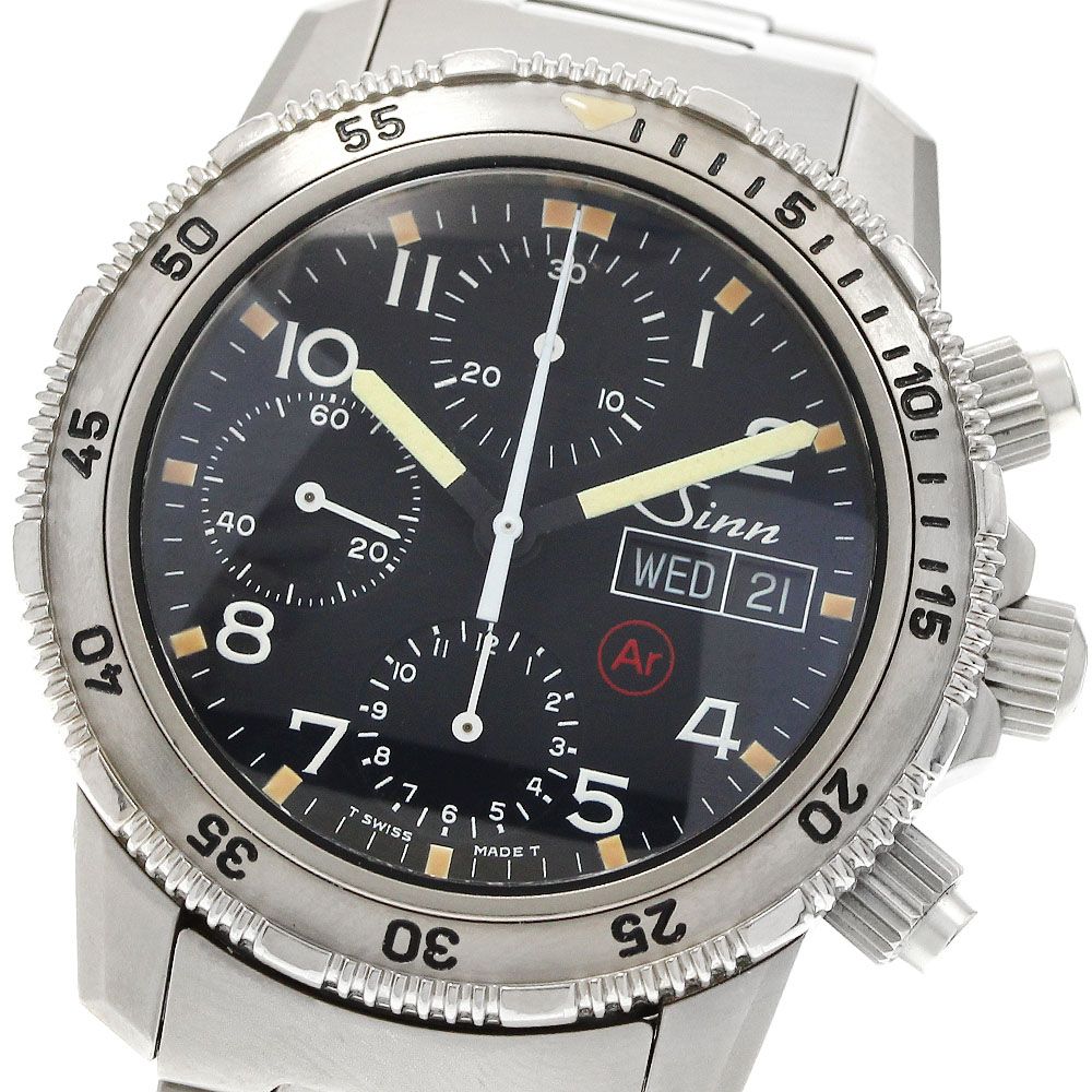 ジン Sinn 203 デイデイト クロノグラフ 自動巻き メンズ _942107