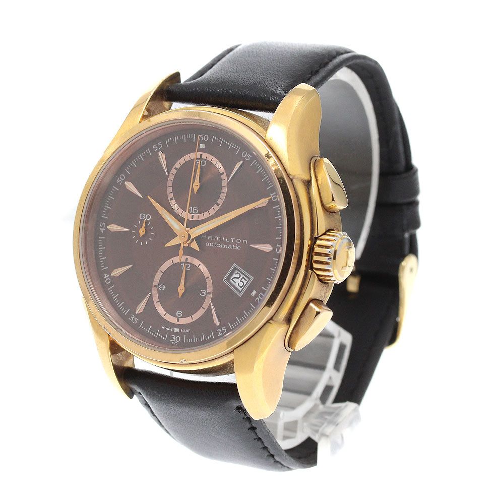  ハミルトン HAMILTON H326461 ジャズマスター デイト クロノグラフ 自動巻き メンズ _942269 ワイドパンツ 自動巻き時計 腕時計(アナログ)