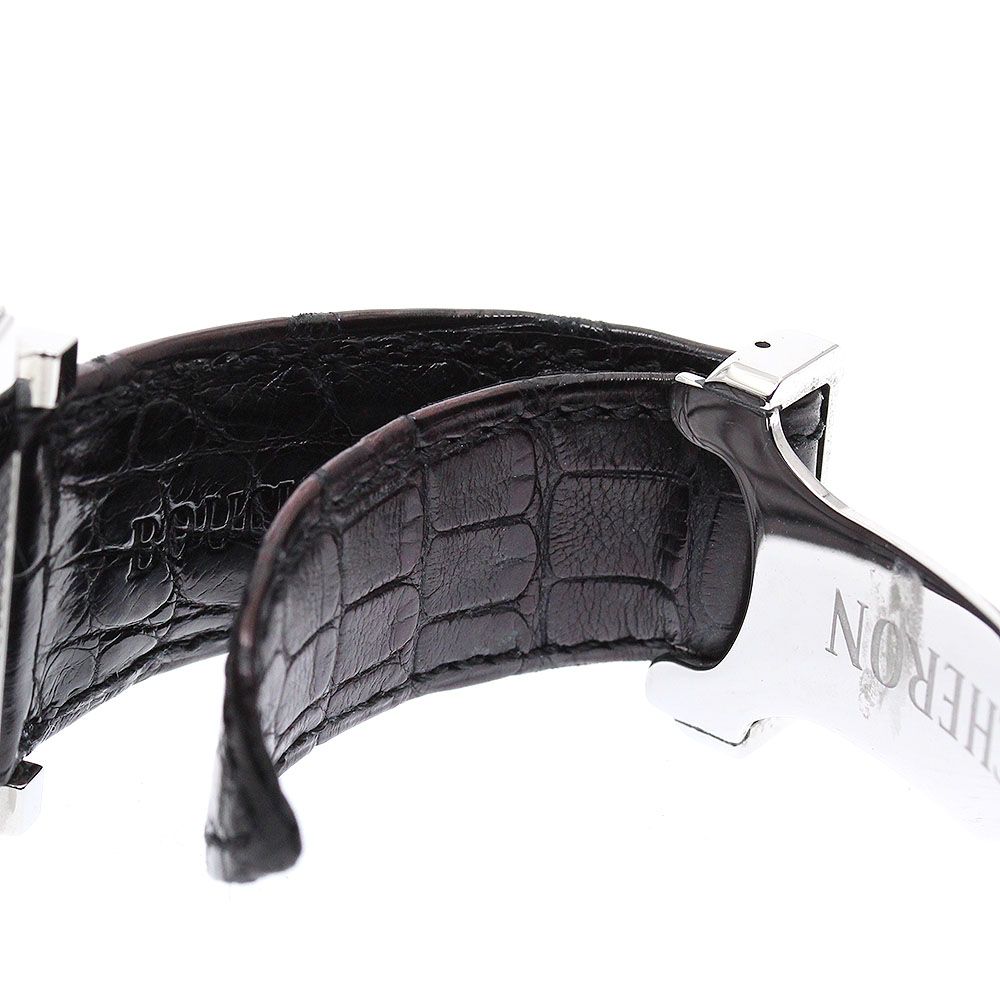  ブシュロン Boucheron WA011301 キャレ デイト 自動巻き メンズ 箱 保証書付き_938549 デート服 自動巻き時計 腕時計(アナログ)