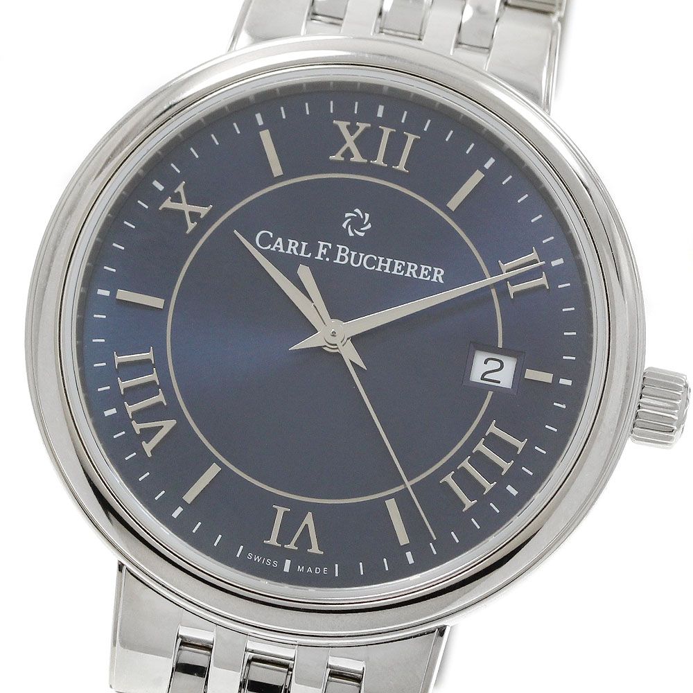 カール F.ブヘラ CARL F.BUCHERER 00.10314.08.55.21 アダマビ デイト 自動巻き メンズ 保証書付き_942681