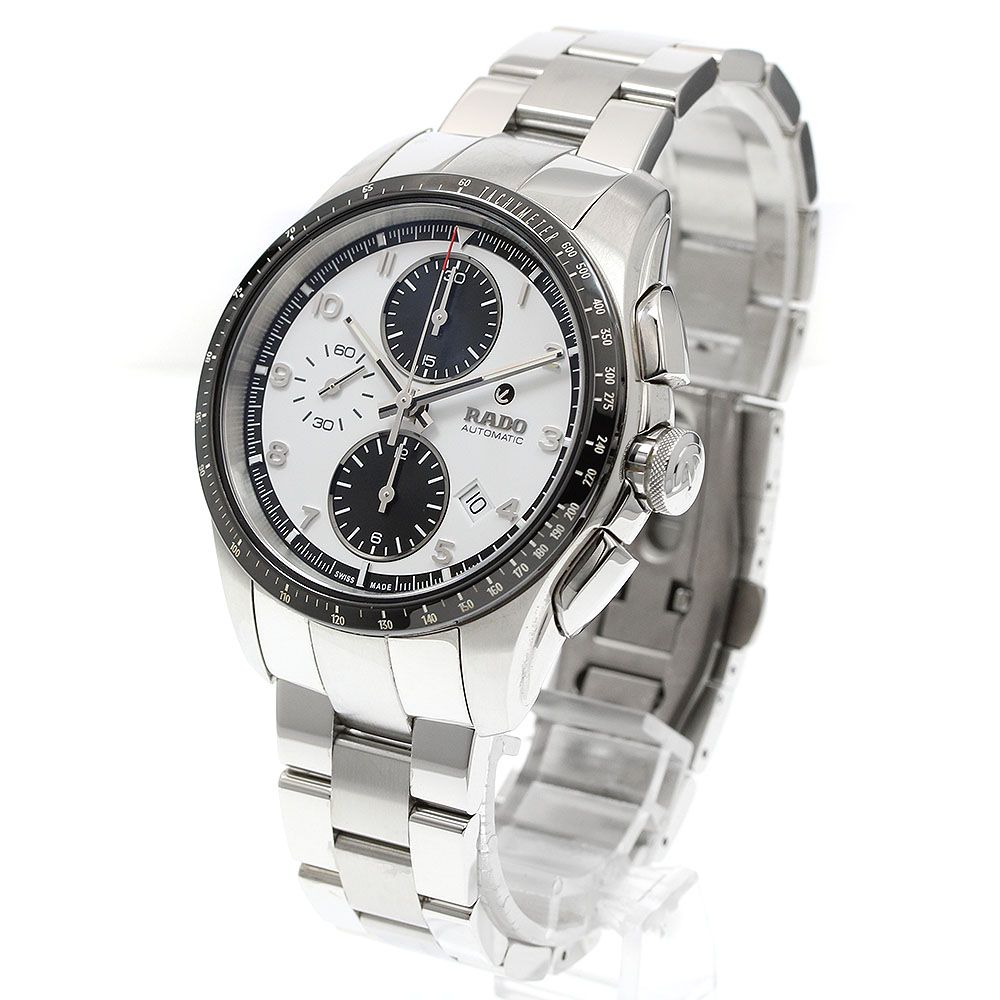  ラドー RADO R32042103 ハイパークローム クロノグラフ デイト 自動巻き メンズ _942380 モノトーン 自動巻き時計 腕時計(アナログ)