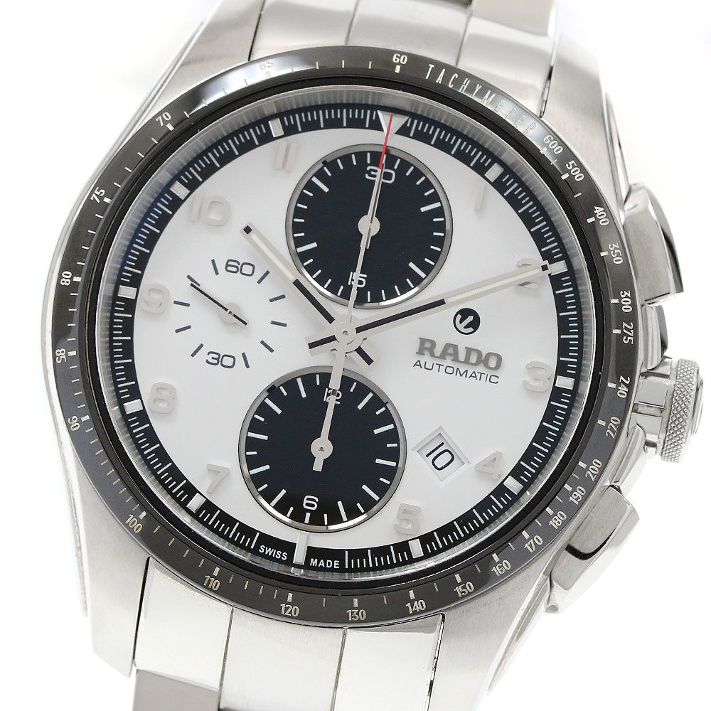 ラドー RADO R32042103 ハイパークローム クロノグラフ デイト 自動巻き メンズ _942380