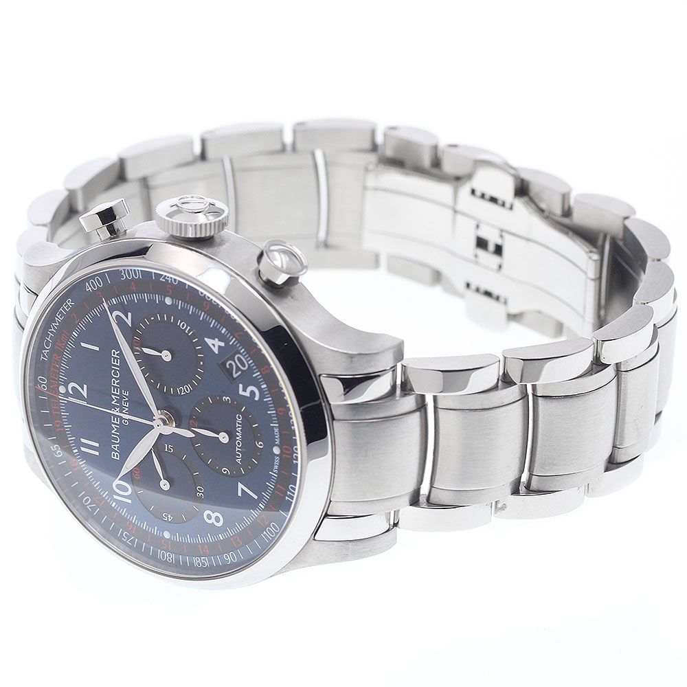  ボーム＆メルシェ Baume - Mercier M0A10066 ケープランド クロノグラフ 自動巻き メンズ 保証書付き_940193 秋コーデ 自動巻き時計 腕時計(アナログ)